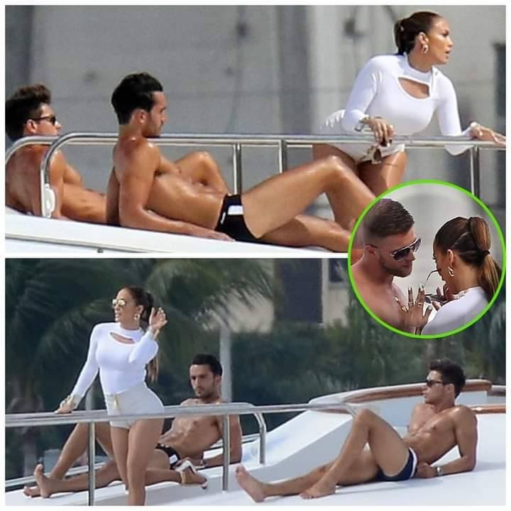 Jennifer Lopez Was Caught Acting Intimately With Two Young Men On A Yacht In Miami, Florida.!